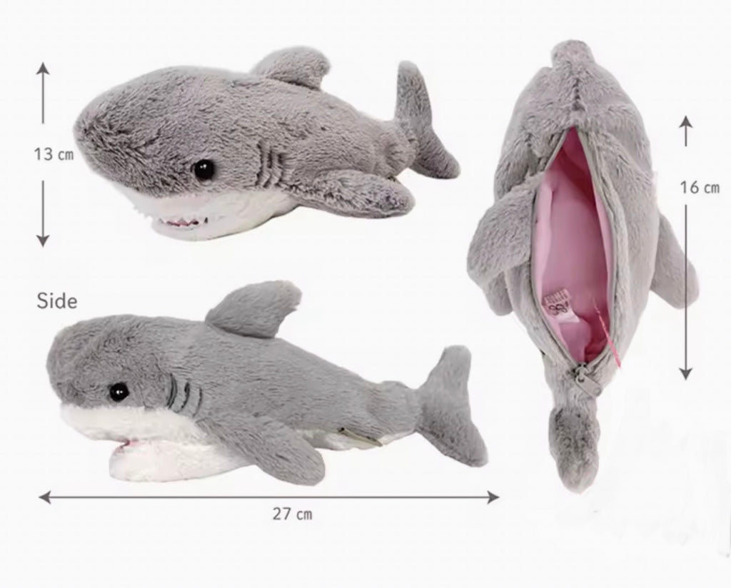 Shark attack! Pencil case with zipper