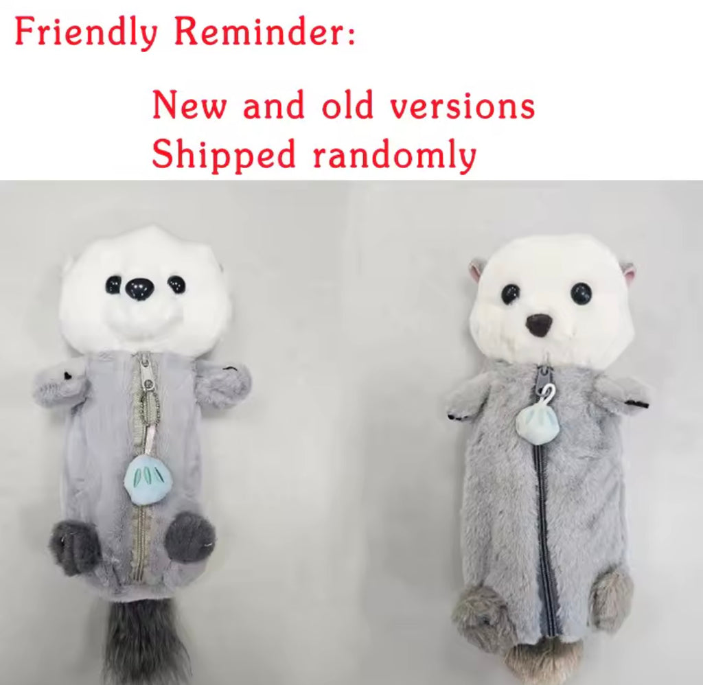 Sea Otter Plush Pencil Case